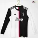 Camisa Retrô Titular Juventus 2019/20 Preto/Branco Manga Longa