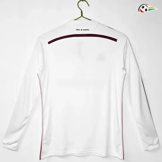 Camisa Retrô Titular Real Madrid 2014/15 Branco Manga Longa