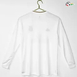 Camisa Retrô Titular Real Madrid 2019/20 Branco Manga Longa