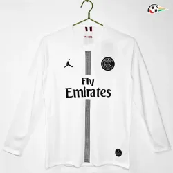 Camisa Retrô Reserva PSG 2018/19 Branco Manga Longa