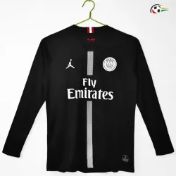 Camisa Retrô Titular PSG 2018/19 Preto Manga Longa