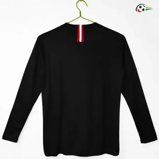 Camisa Retrô Titular PSG 2018/19 Preto Manga Longa