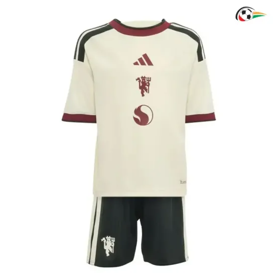 Camisa Alternativa Infantil Manchester United 2026/2027 Branco