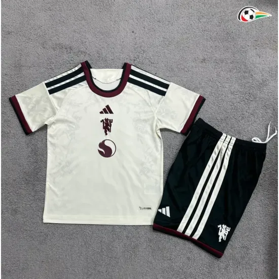 Camisa Alternativa Infantil Manchester United 2026/2027 Branco