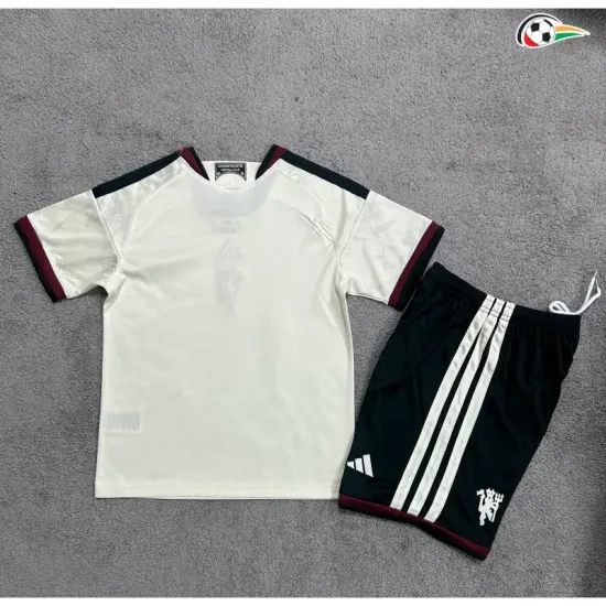 Camisa Alternativa Infantil Manchester United 2026/2027 Branco