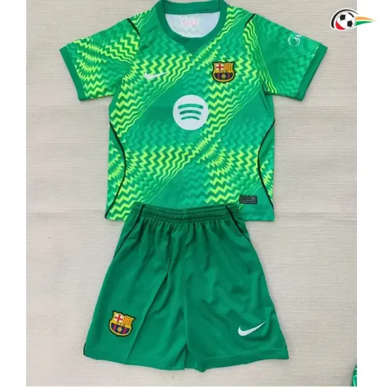 Camisa de Goleiro Titular Infantil Barcelona 2026/2027 Verde