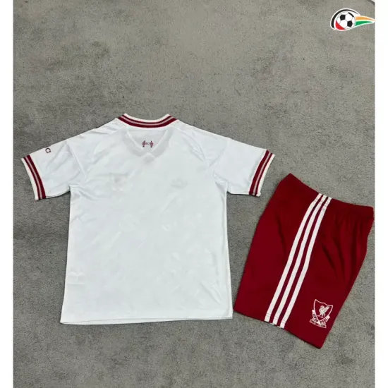 Camisa Reserva Infantil Liverpool 2026/2027 Branco