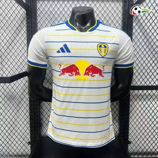 Camisa Titular Versão Jogador Leeds United 2026/2027 Branco/Amarelo/Azul
