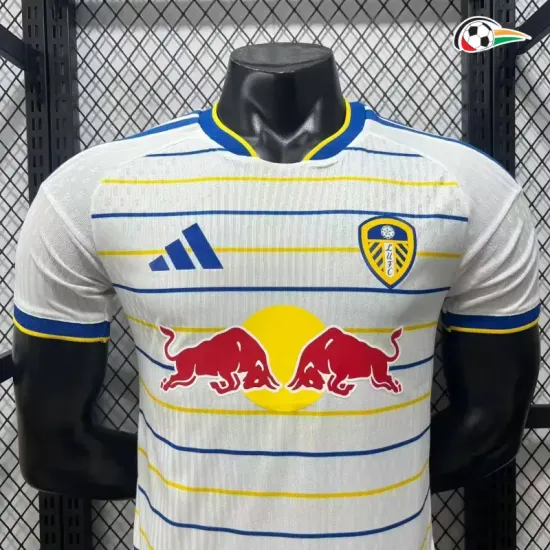 Camisa Titular Versão Jogador Leeds United 2026/2027 Branco/Amarelo/Azul