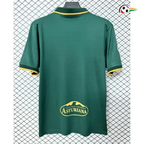 Camisa Reserva Sporting de Gijón 2026/2027 Verde com Patch da La Liga