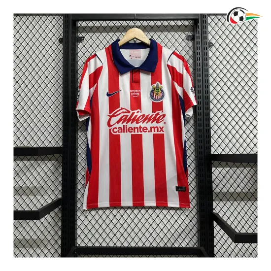 Camisa Titular Chivas 2026/2027 Vermelho/Branco