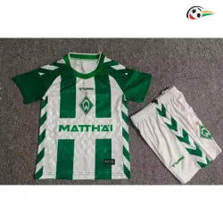 Camisa Titular Infantil Werder Bremen 2026/2027 Verde/Branco