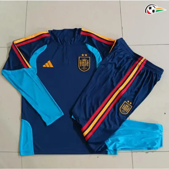 Camisa de Treino España 2026 Azul Marinho Duas Estrelas