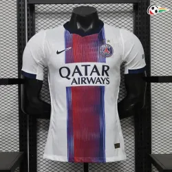 Camisa Reserva Versão Jogador PSG 2026/2027 Branco com Duas Estrelas