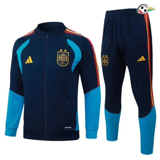 Conjunto esportivo da España 2026 Azul Marinho Duas Estrelas