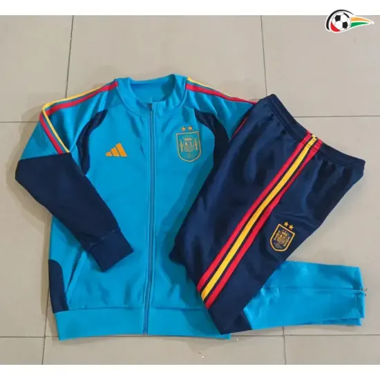 Conjunto esportivo da España 2026 Azul Real Duas Estrelas