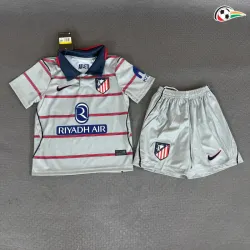 Camisa Alternativa Infantil Atlético de Madrid 2026/2027 Cinza