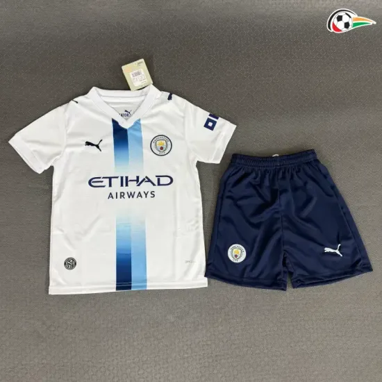 Camisa Alternativa Infantil Manchester City 2026/2027 Branco