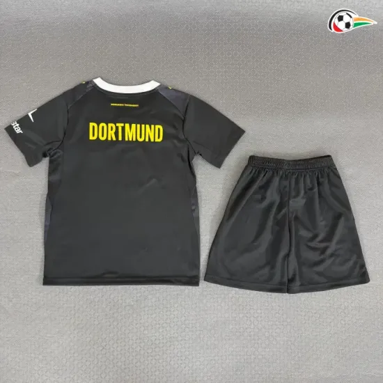 Camisa Reserva Infantil Borussia Dortmund 2026/2027 Preto
