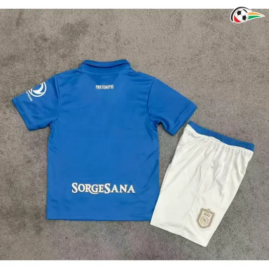 Camisa Titular Infantil Napoli 2026/2027 Azul
