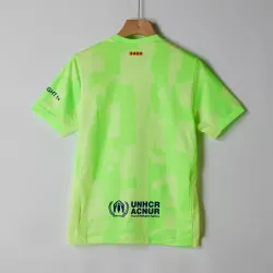 Barcelona 24/25 Segunda Camisa de Visitante Masculina de Manga Curta Verde