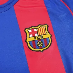 Barcelona 2004/05 Camisa de Casa Versão Retro Masculina Especial de Manga Curta
