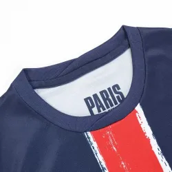 Paris Saint-Germain 24/25 Conjunto de Casa Infantil de Manga Curta