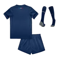 Paris Saint-Germain 24/25 Conjunto de Casa Infantil de Manga Curta Vermelho/Azul