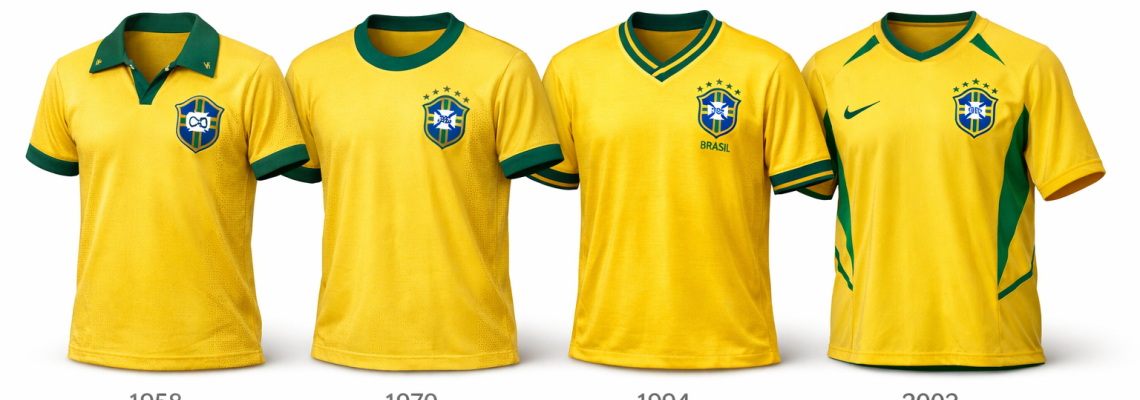 Camisas Brasil Copa do Mundo Retrô: História e Ídolos