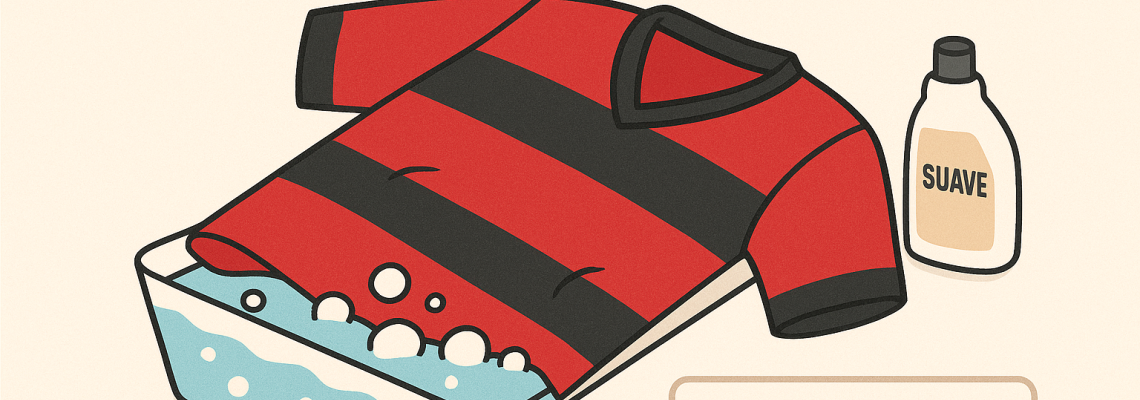 Como limpar e consertar uma camisa de futebol sem estragar