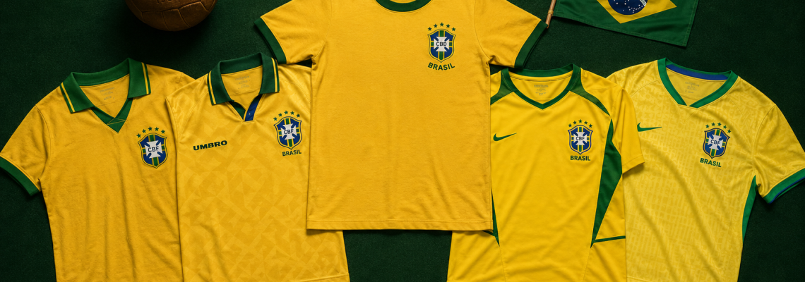 Camisa do Brasil em todas as Copas: Guia de Versões, Compra e Coleção para 2026