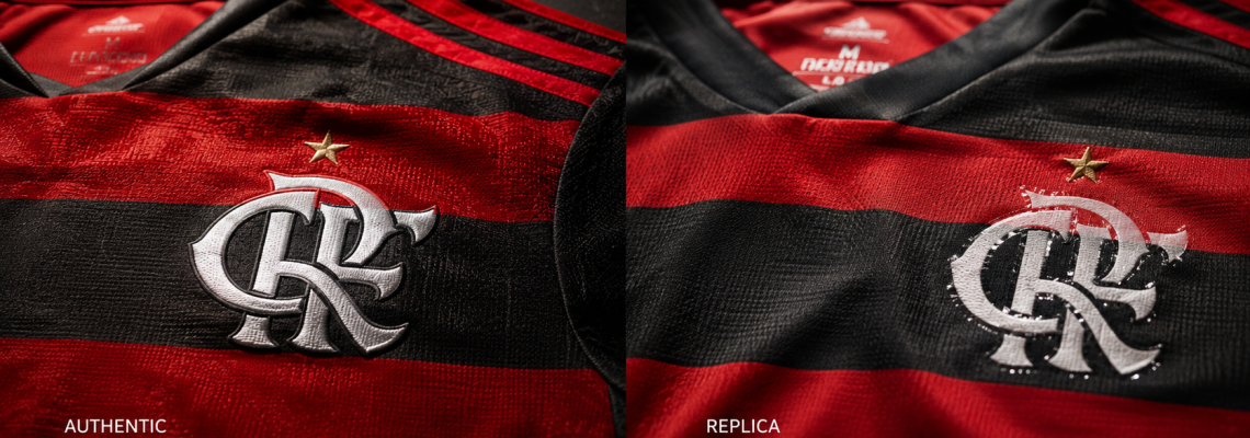 Camisa Tailandesa 1:1 vs Original: O Guia Definitivo de Tecido, Costura e Etiqueta (Sem Cair em Golpe)