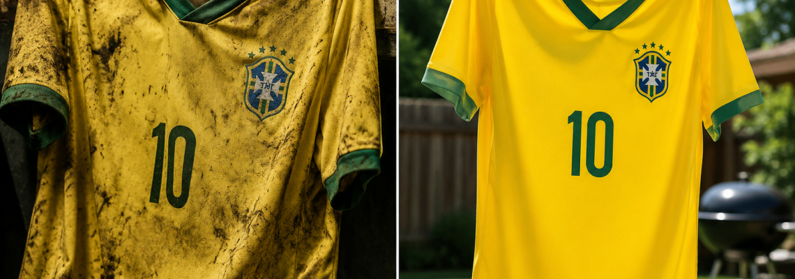 Como Tirar Mancha de Camisa de Futebol: Suor, Cerveja, Grama, Sangue e Tinta (Guia Completo 2026)