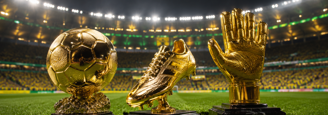 Bola de Ouro, Chuteira de Ouro e Luva de Ouro: Diferenças e Guia 2026