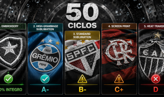 Sublimação vs Silk vs Bordado vs Transfer: Durabilidade Comparada Após 50 Lavagens