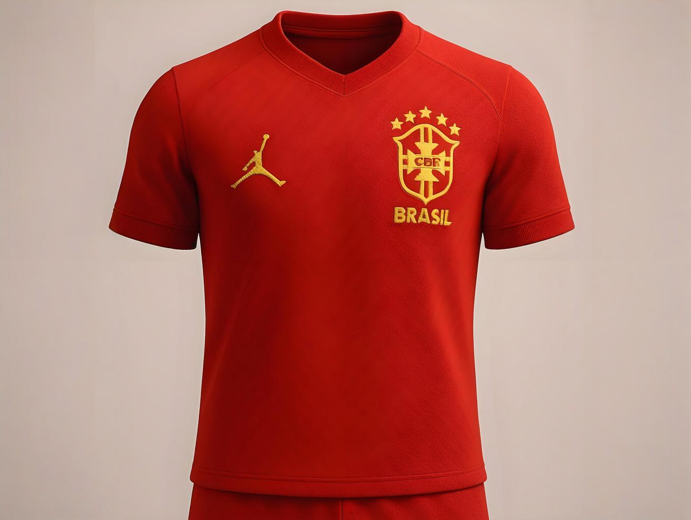 camisa selecao brasileira ve rmelha