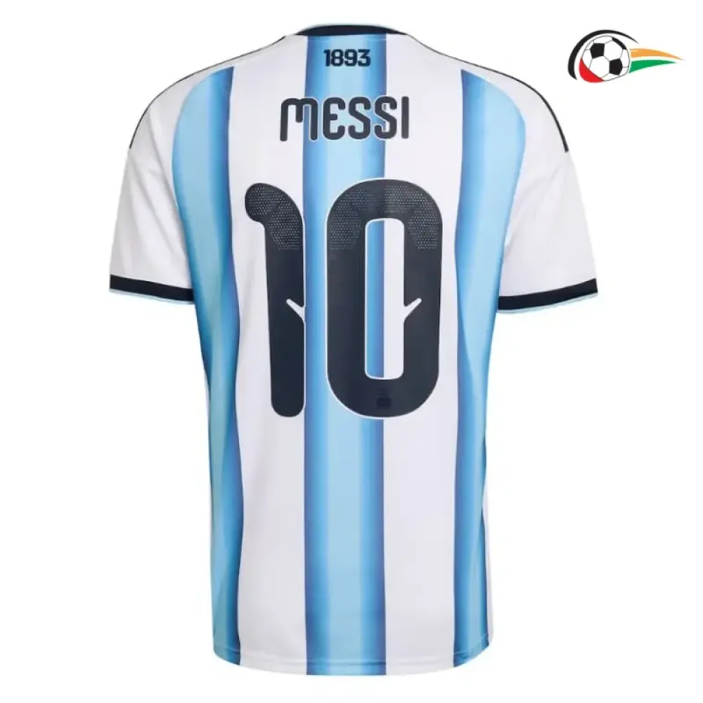 camisa titular messi 10 argentina 2026 azul branco